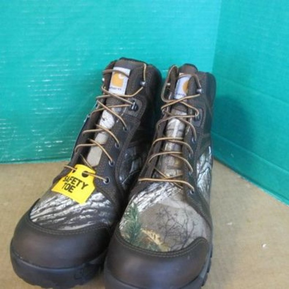 COPY - Men's Carhart Workflex 6" Safety Toe Work Boot Camo Brown Size 9.5